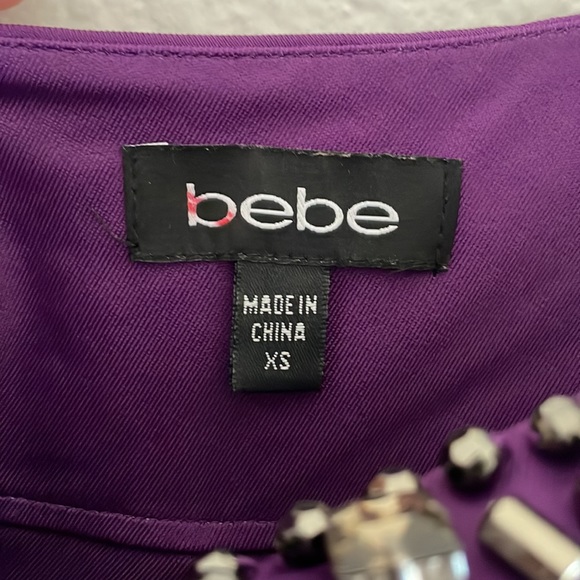 Bebe Cocktail Dress 💜 Size XS-S - Picture 4 of 12